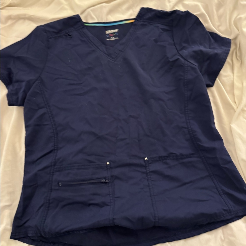 Scrubstar Navy Blue Scrub Top